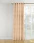 Custom curtains in texture design in polyester fabric in pleated pattern